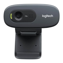 Logitech C270 Webcam HD, HD 720p/30fps, Videochiamate HD Widescreen, Correzione Automatica ‎Luminosità, Microfono Riduzione d LO