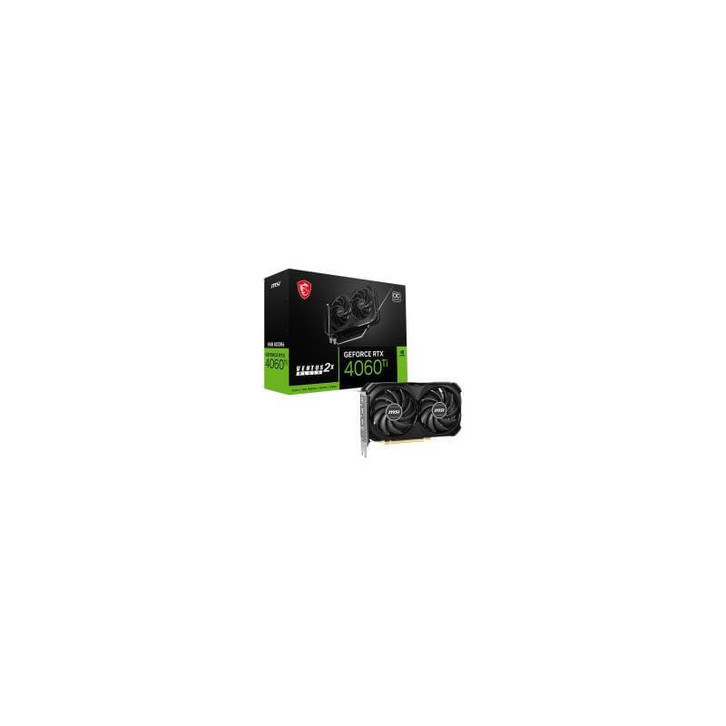 MSI GeForce RTX 4060 Ti VENTUS 2X BLACK 8G OC NVIDIA 8 GB GDDR6 MSI - 1